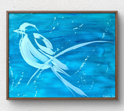 Abstract Minimalist Bird Bedroom Wall Art Home Decor Acrylic Canvas 16 x 20 C004