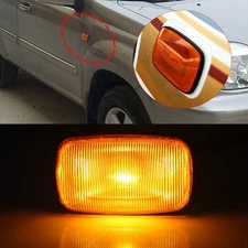 2X Amber Fender Side Marker Indicator Lights For Toyota Land Cruiser 100 Series