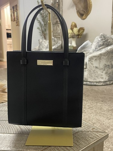 Mini fourre-tout Kate Spade noir verni Saffiano - Photo 12/12
