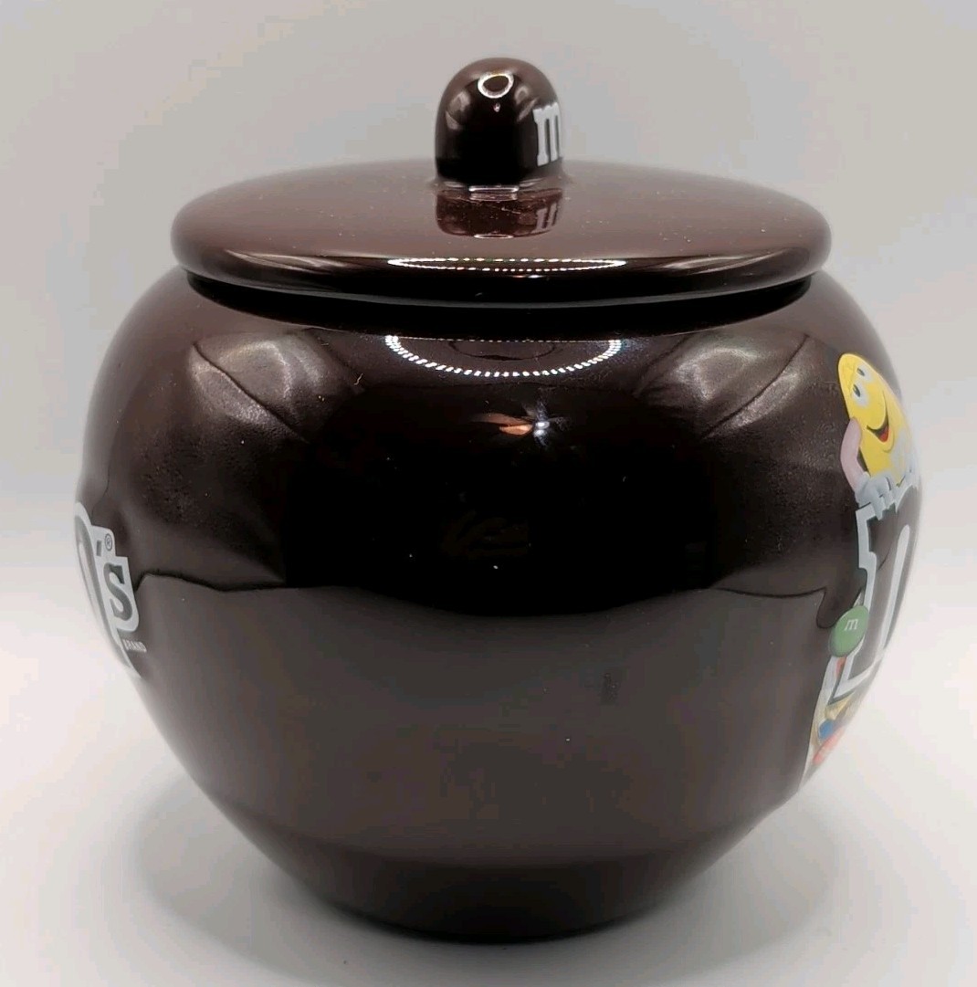 M&M's World Brown Candy Cookie Jar with Lid 2014 M+M | eBay