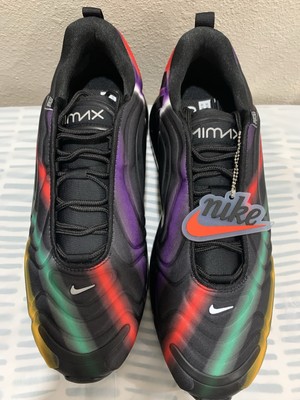 NIKE AIR MAX 720 BLACK/METALLIC SILVER   AO2924-023 SIZE 10 MEN S 11 1/2 WNS