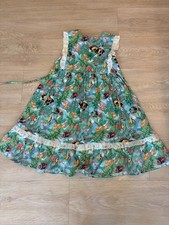 Vintage VTG Hilo Hattie Tropical Fish Print Dress Size 8 Tropical Hawaiian 90s