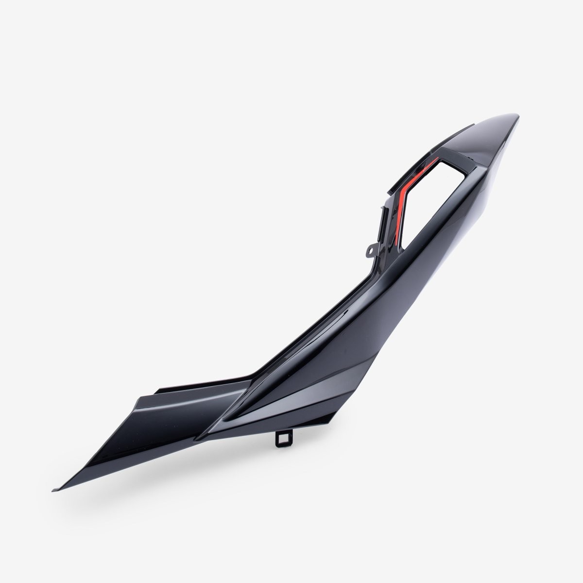 Rear Left Panel Gloss Black/Red Decal Screw-on Easy Installation Painted ABS