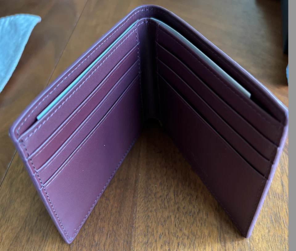 S.T. Carteira masculina Dupont linha D couro marrom granulado nota e cartão de crédito 093000 - Imagem 4 de 4