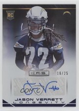 2014 Rookies & Stars Longevity Sapphire Signatures 16/25 Jason Verrett Auto 1gx0