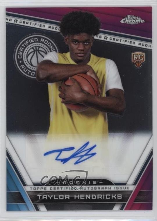 2023-24 Topps Chrome Certified Rookie Taylor Hendricks #CRA-TH Auto RC 1b3v