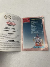 DRAGON WARRIOR  (Nintendo NES) Game Cartridge, Handbook, Map, Poster, Guide