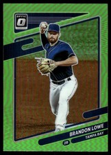 Brandon Lowe 2021 Donruss Optic #164 Rays MLB READ FREE SHIPPING AutographDen