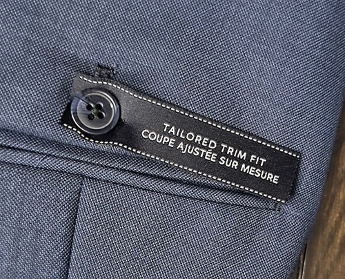 Pantaloni eleganti Tommy Hilfiger Tyler uomo blu lana peggiorata nuovi con etichette taglia 32x32 - Foto 10 di 10