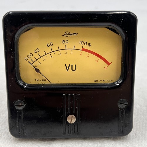 VINTAGE VU Meter- Lafayette TM 80 Professional Grade Made in Japan BAKELITE