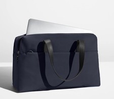 AWAY The Everywhere Bag 20L Duffle Nylon w/ Leather Trim, Work, Travel, Navy