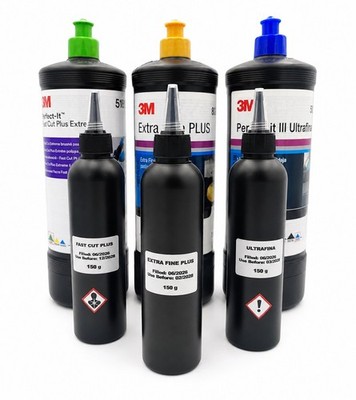 Polierset 3M 80349 Extra Fine + 3M 50383 Ultrafine+3M 51815 Fast Cut (3x 150 g)