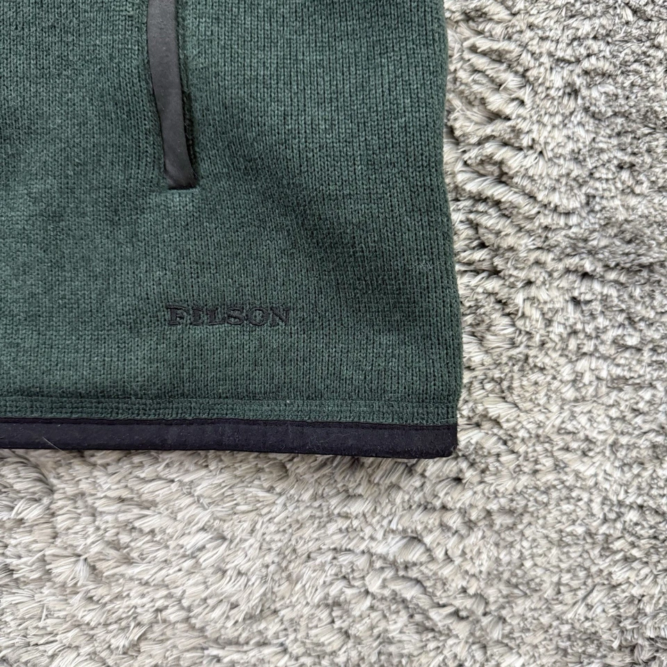 Chaleco Filson Para Hombre Talla XL Verde Ridgeway Polartec Bolsillos con Cremallera Foto 2 de 4