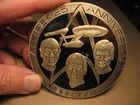 Star Trek 25th Anniversary 1966-1991 Large Sterling Silver Medal 176 Grams