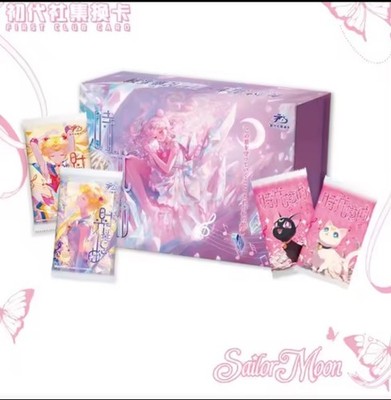 Sailor Moon Trading Cards Game 10 Pack Collector CCG Sealed Box Crystal Pink new