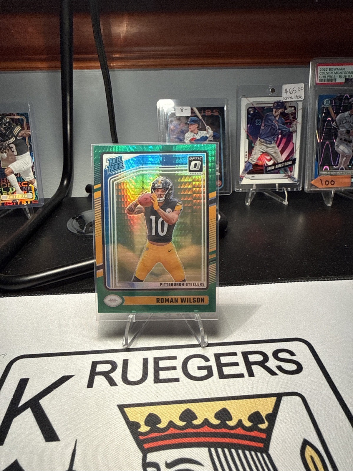 2024 Panini Donruss Optic - Rated Rookie Roman Wilson #285 Green Hyper Prizm (