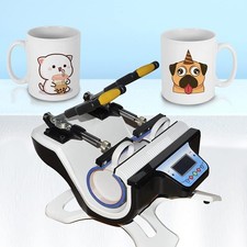 Professional Dual Head Mug Press Sublimation Machine 240V for Tumbler Business