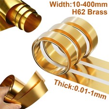 Brass Sheet Roll Metal Foil Plate Thick 0.01mm to 1mm Craft Model Train Metal