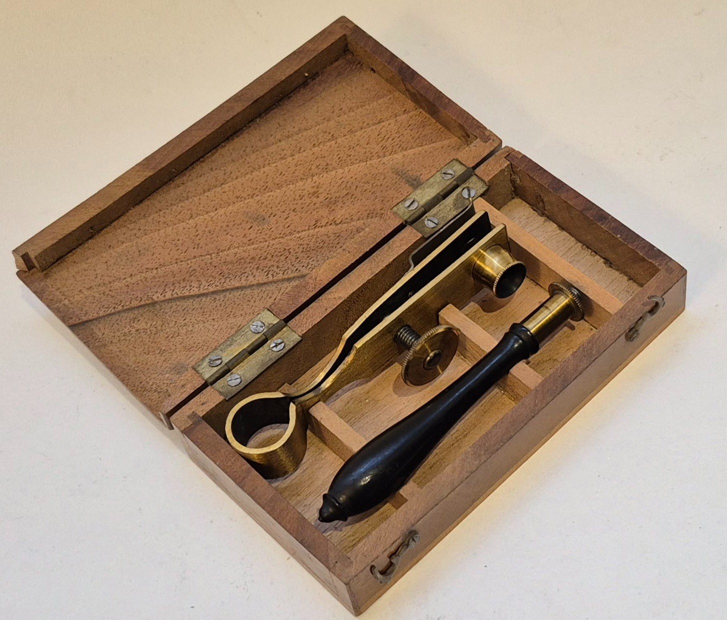 An unusual and late Joblot-type simple microscope, France, circa 1800