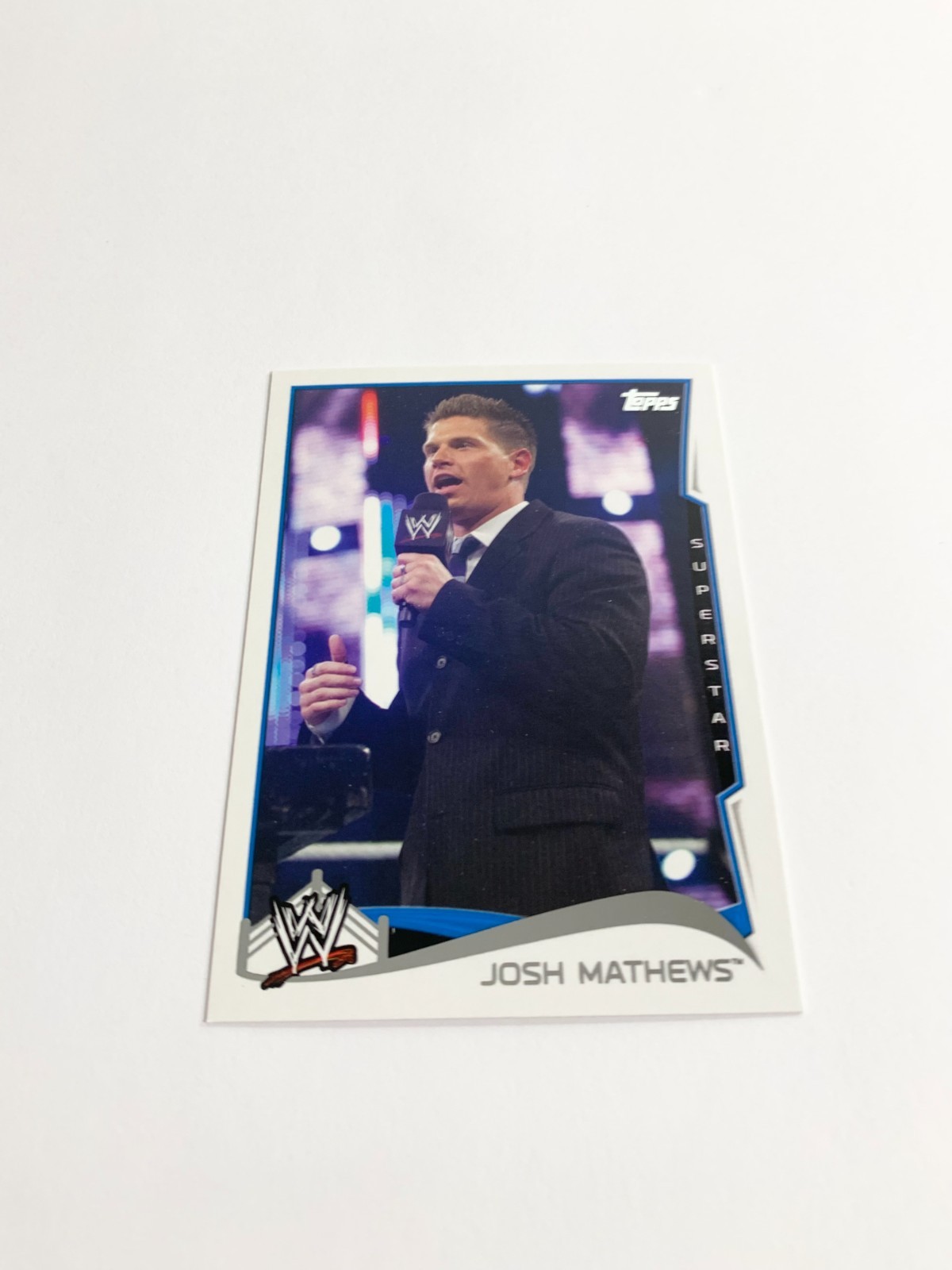Josh Mathews 2014 Topps WWE Base Card # 76