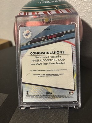2020 Topps Finest - Finest Autographs Will Smith #FA-WS Blue 