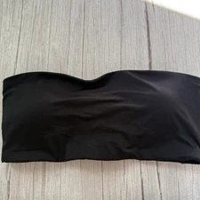 SPANX Women's M Pull-On Smoothing Padded Bandeau Bra 30112R Black