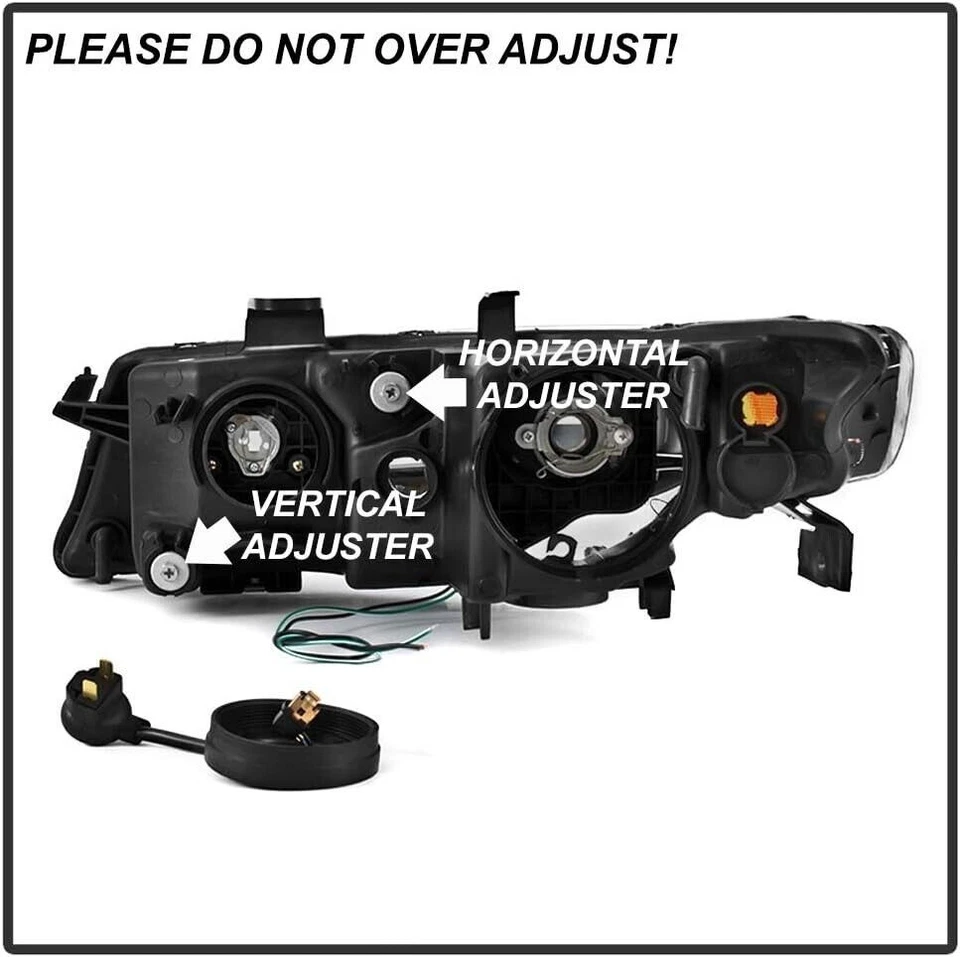 Faros proyectores de tubo LED negros ahumados izquierda+derecha Acura TSX CL9 2004-2008 Foto 4 de 4