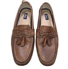 G.H. Bass Adams II Men s 10.5M Brown Leather Tassel Loafers Moc Toe