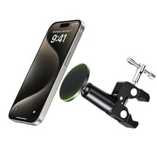 elitehood Magnetic Phone Clamp Mount, Adjustable Phone Holder for Mic Stand/M...