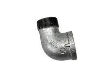 BIS 1-1/2" Galvanized 90 Degree Street Elbow Pipe Fitting Thailand Plumbing Part