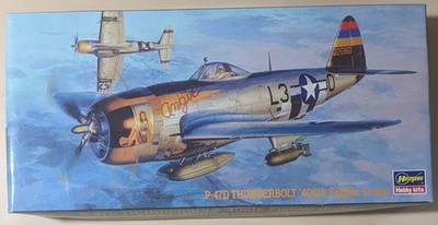 HASEGAWA P-47D Thunderbolt 406th Fighter Group Model Kit PartsSealedOpnBx 02569