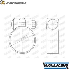 KLEMMSTÜCK ABGASANLAGE 81988 FÜR FORD FOCUS/I/Van/Turnier FIESTA/III/Box KA 1.6L