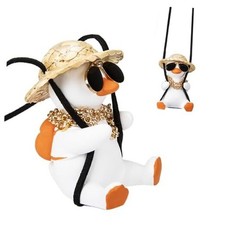 Swinging Duck Car Hanging Ornament, Rear View Mirror Hanging Accessories of