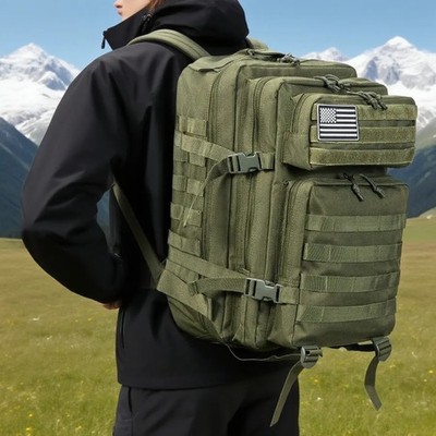 30L/50L Tactical Backpack Military MOLLE Bug Out Bag Heavy Duty Hiking Ruck  | eBay