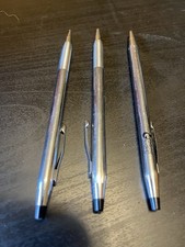 Cross Silver Pens And Pencil.