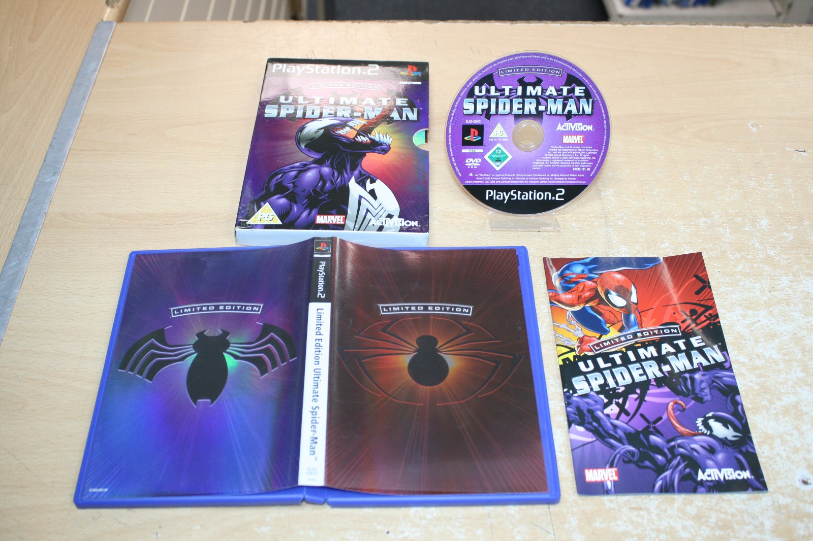 Rare Limited Edition Ultimate Spiderman PS2 Playstation 2 Complete PAL VGC Game