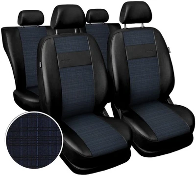 Housses de Sièges Universelles Arrière/Avant Similicuir Compatibles Hyundai i20 - Photo 1/4