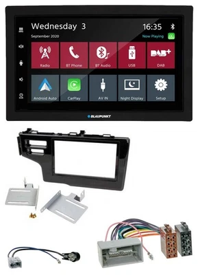 Blaupunkt DAB Bluetooth USB MP3 2DIN Autoradio für Honda Jazz Fit 2013-2020 schw - Bild 1 von 4