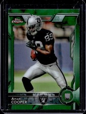 2015 Topps Chrome Amari Cooper RC Green Refractor Rookie #115 Raiders