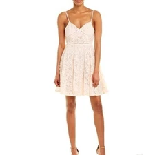 Ethereal by Paper Crane Lace A-Line Dress Size 8 – White Lined Open Ladder Trim