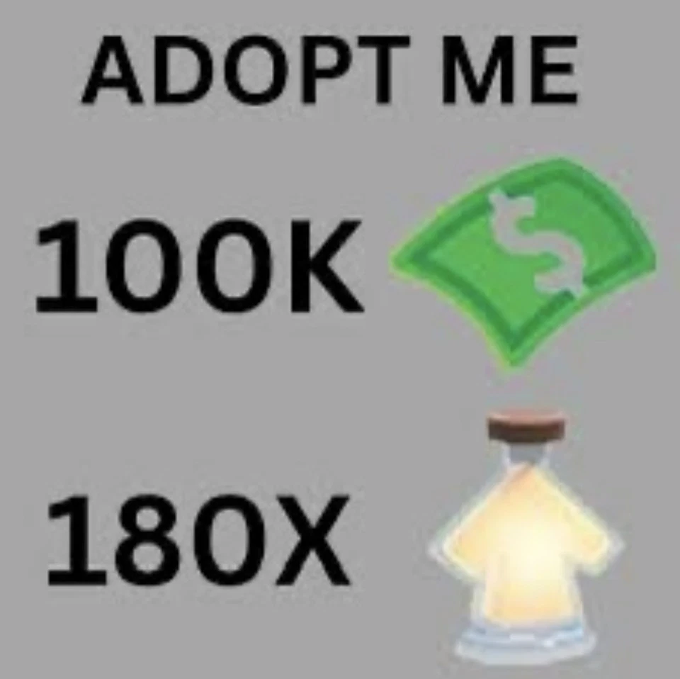 Adopt Me 120K - 150K Buck 💸 + 200 Age Up Potion 🧪 + Full Access