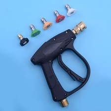 Hochdruckreiniger Spritzpistole 4350 PSI Jet Lance Trigger Waschwasser + 5 Düsen