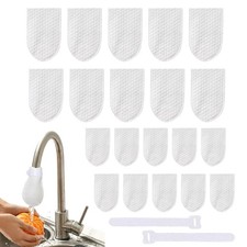 Faucet Filter Cotton Bag 20 Pieces Universal Splash-proof Replacements