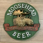 Moosehead Canadian Lager Beer 3D Sign Plastic Wall Plaque Bar 14” Vintage