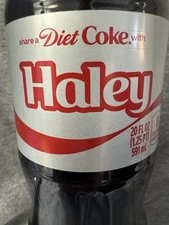 Share a Coke with  Haley  2025 Personalized Gift Coca~Cola Bottle 20oz Diet
