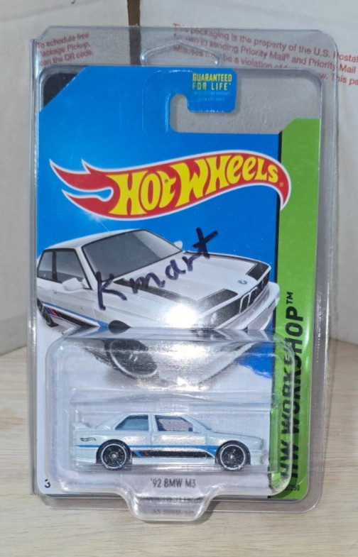 4-26 HOT WHEELS 2014 Kmart 92 BMW M3 White #195