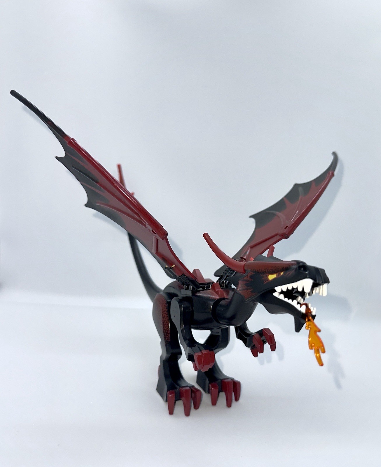 LEGO Castle Dragon From Set 7093 Dark Red Head Dragon Fantasy Era RARE VGC