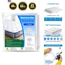 Mattress Bag for Moving Storage and Disposal,Twin and Full Size