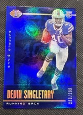 2019 Panini Illusions - Devin Singletary #62 Trophy Collection Blue /299 (RC)