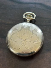 Sovereign Gold-Filled Rose Gold Open Face Pocket Watch Case 18s 59 grams